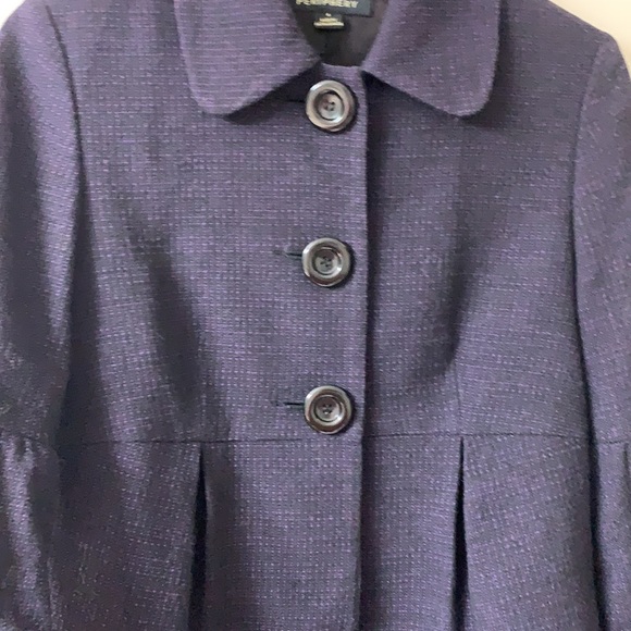 Periphery, US 4, Purple & Black Wool Blend Lined Jacket - Picture 3 of 10
